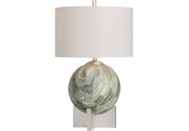 cres green table lamp   