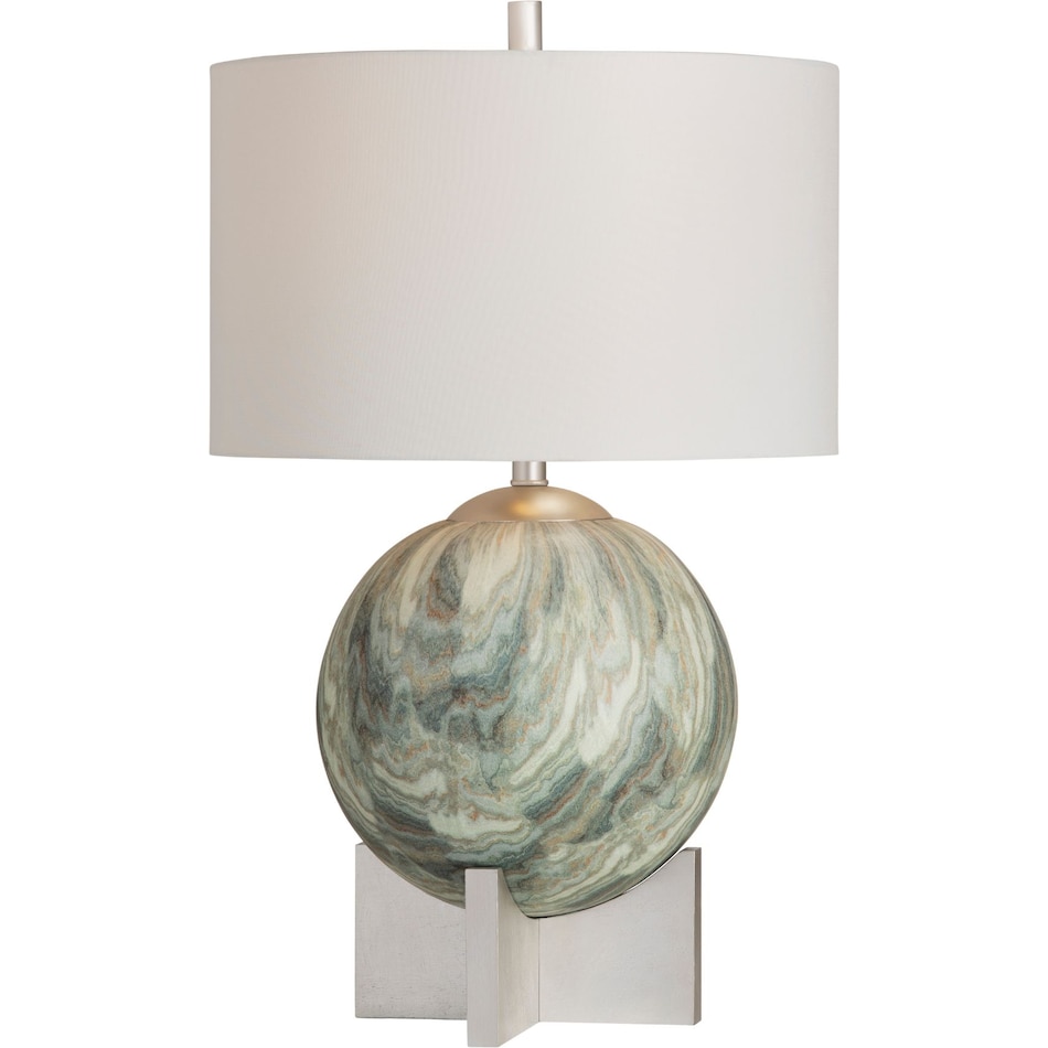 cres green table lamp   