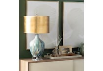 cres green table lamp   