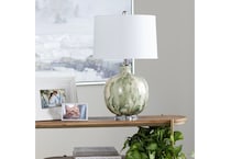 cres green table lamp   