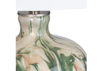 cres green table lamp   
