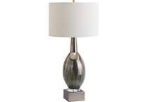 cres green table lamp   