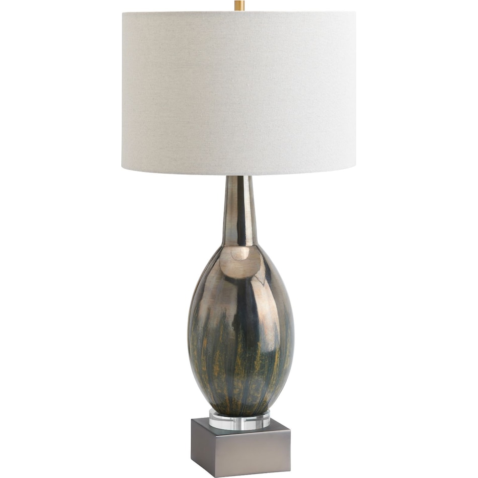 cres green table lamp   