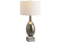 cres green table lamp   
