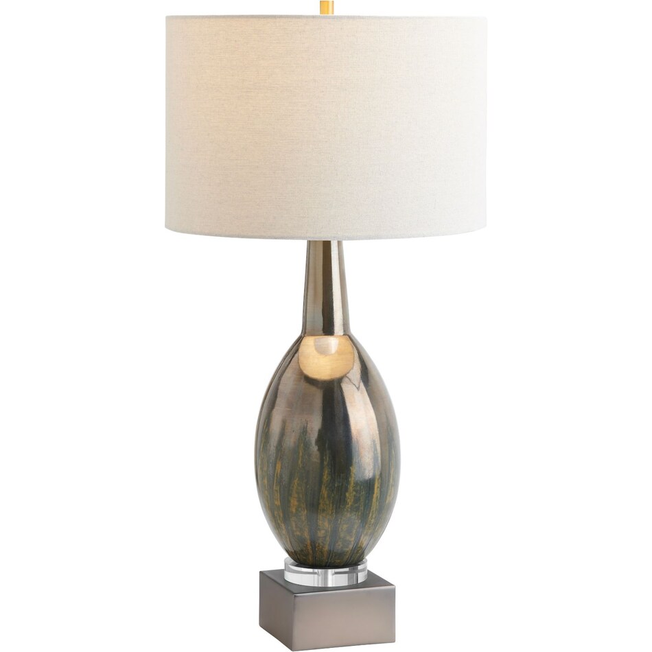 cres green table lamp   