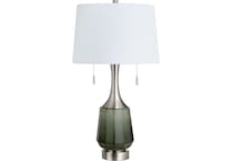 cres green table lamp   