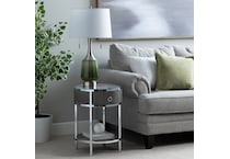 cres green table lamp   