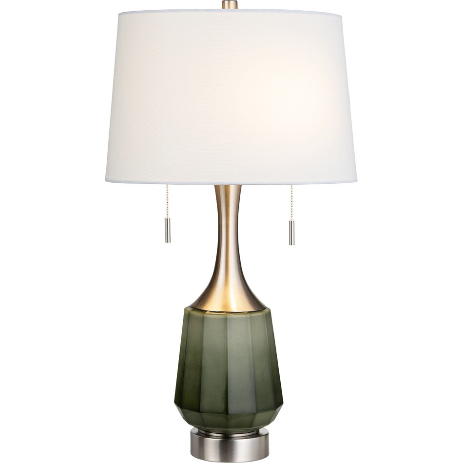 cres green table lamp   