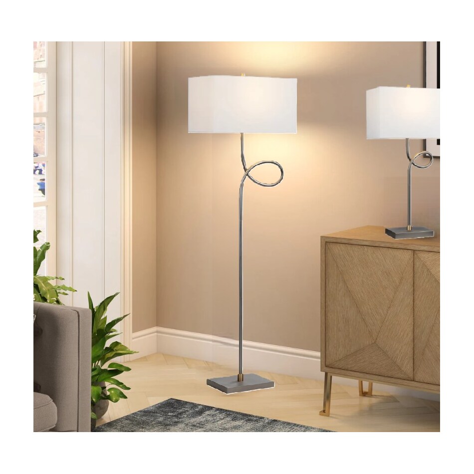 cres grey floor lamp   