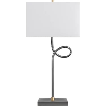 Gunmetal Loop Table Lamp 30"H