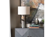 cres grey table lamp   