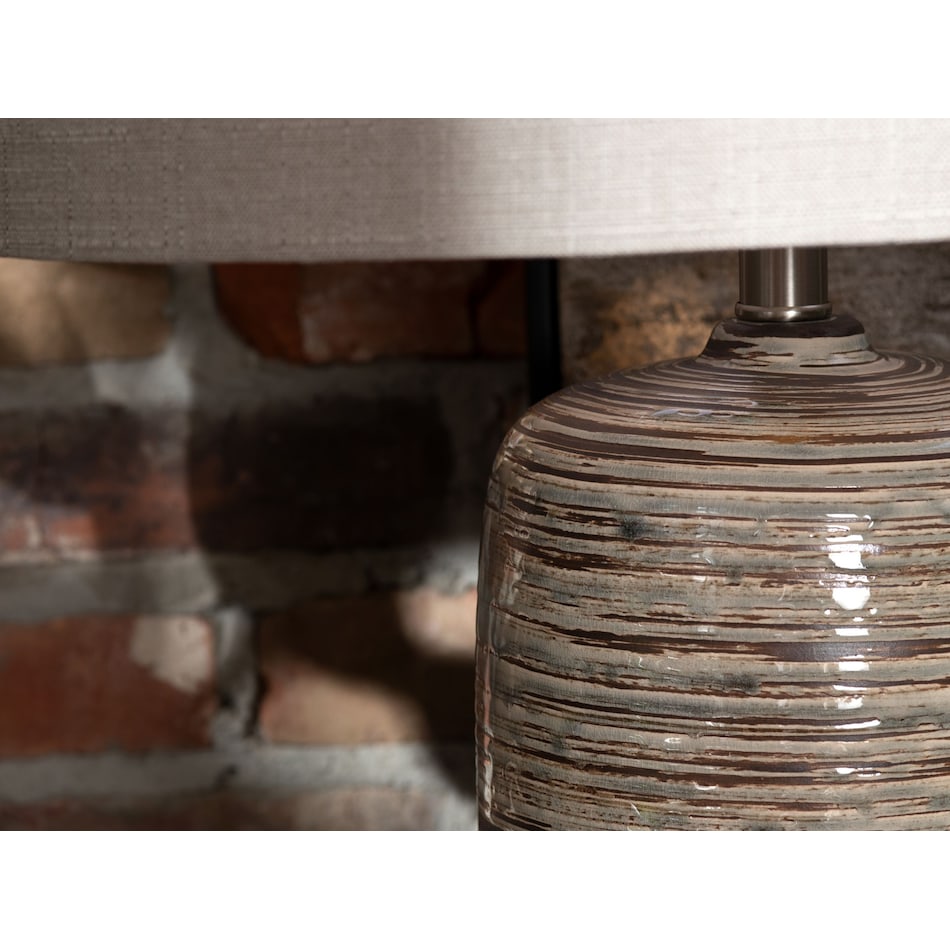 cres grey table lamp   