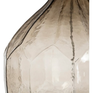 Grey Glass Table Lamp 30.5"H