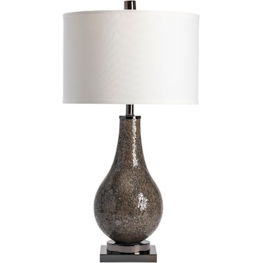 Smoke Mirror Mosaic Table Lamp 32.5"H