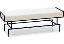 cres iron black bench trunk elle  