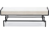 cres iron black bench trunk elle  