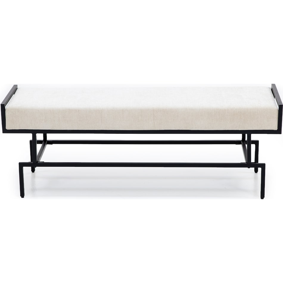 cres iron black bench trunk elle  