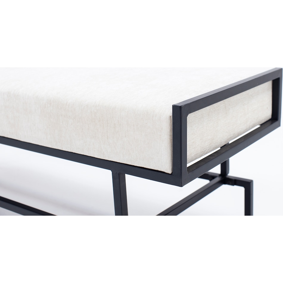 cres iron black bench trunk elle  