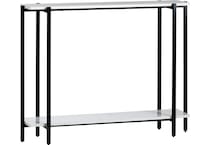 cres polished white hall entry table eli  