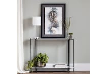 cres polished white hall entry table eli  