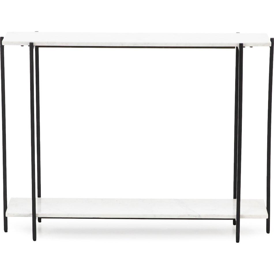 cres polished white hall entry table eli  