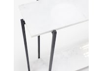 cres polished white hall entry table eli  
