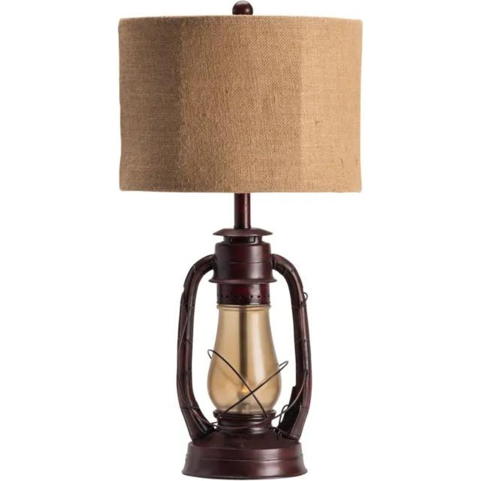 cres red table lamp   