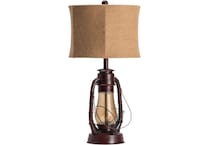 cres red table lamp   