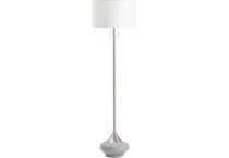 cres silver floor lamp   