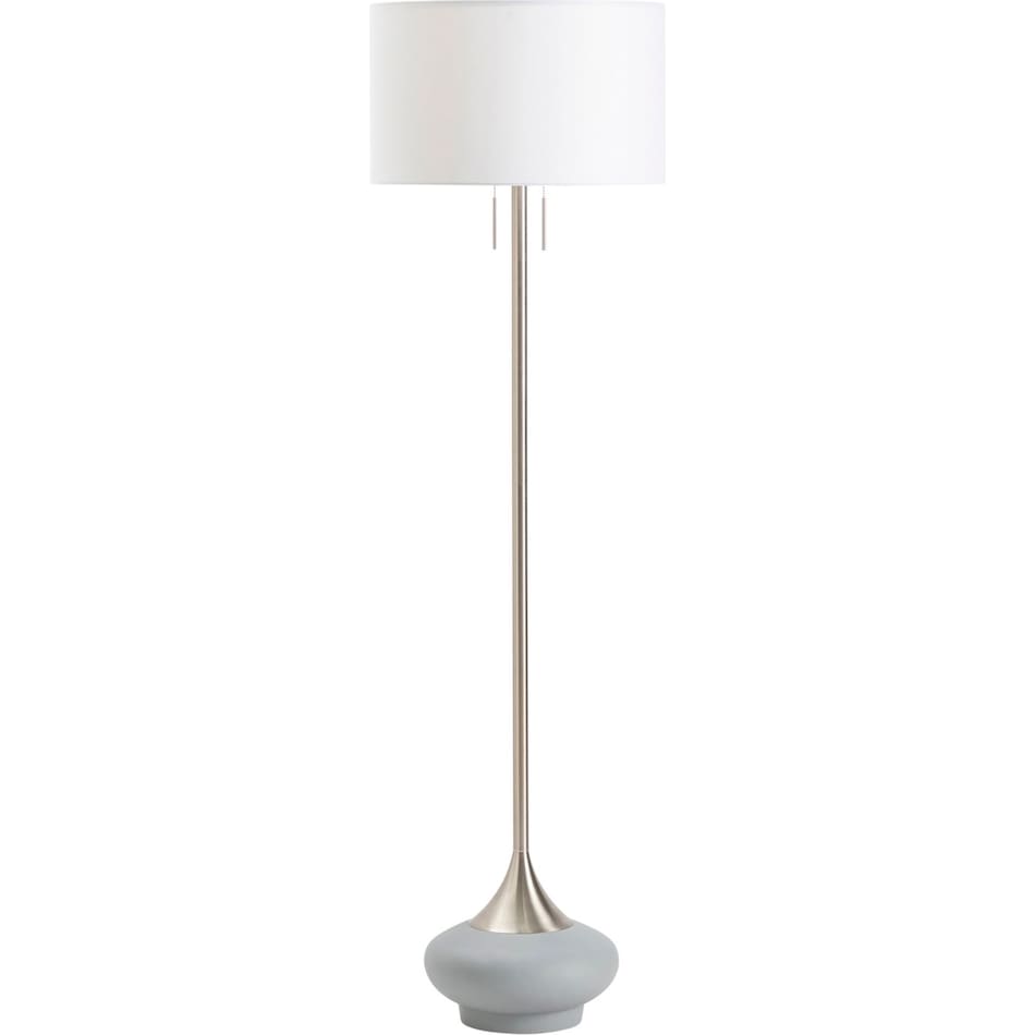 cres silver floor lamp   