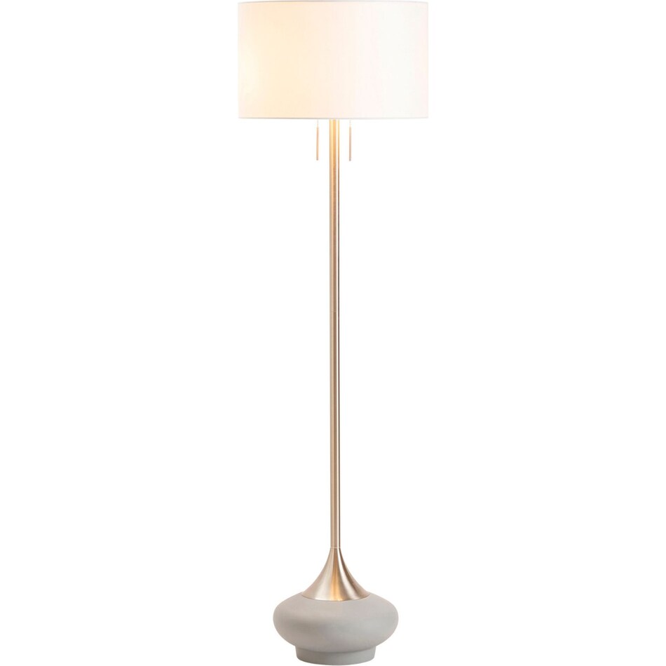 cres silver floor lamp   
