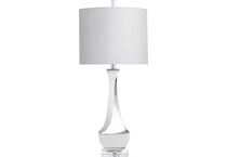 cres silver table lamp   