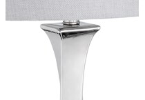 cres silver table lamp   