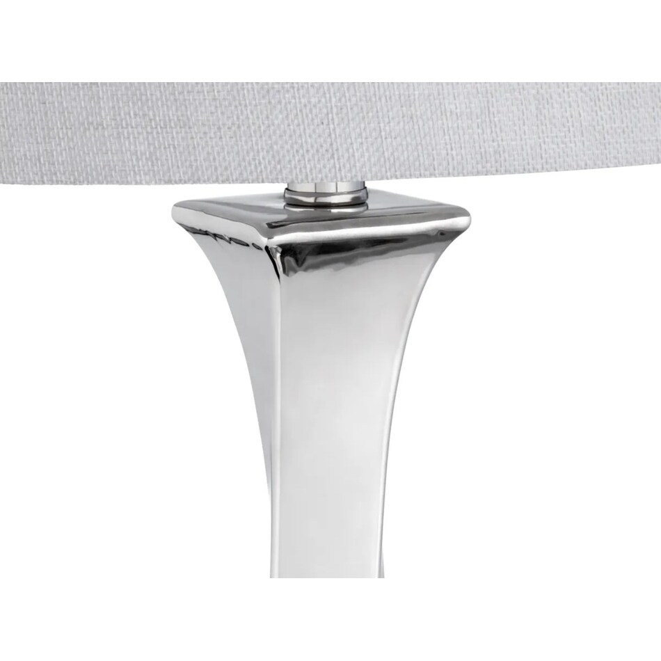 cres silver table lamp   