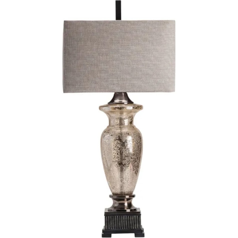 cres silver table lamp   