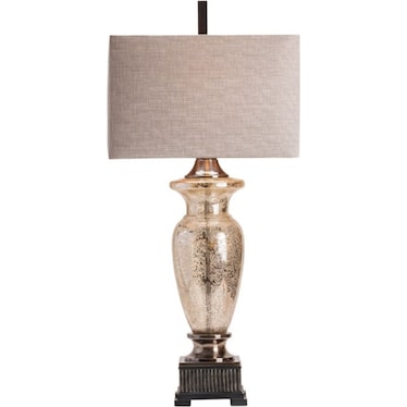 Mercury Glass Urn Table Lamp 40"H