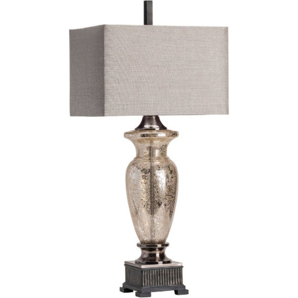 cres silver table lamp   