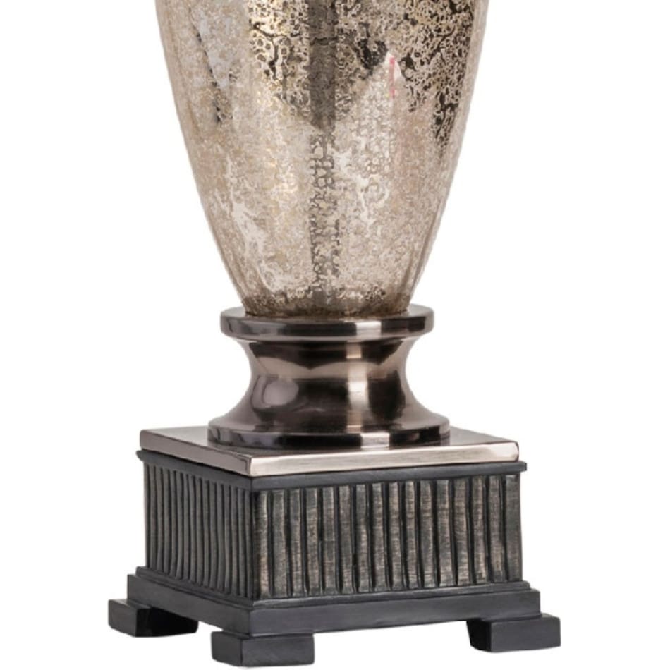 cres silver table lamp   