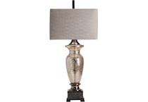 cres silver table lamp   