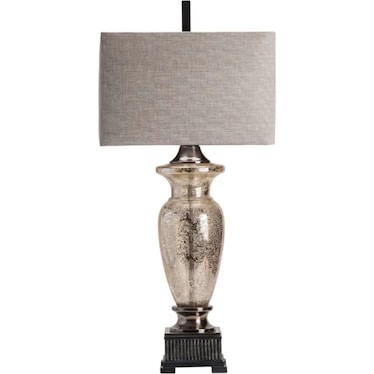 Mercury Glass Urn Table Lamp 40"H