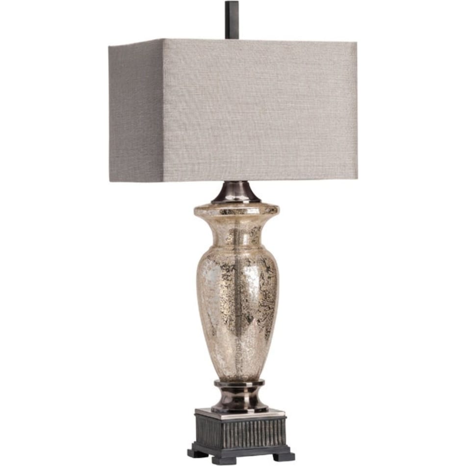 cres silver table lamp   