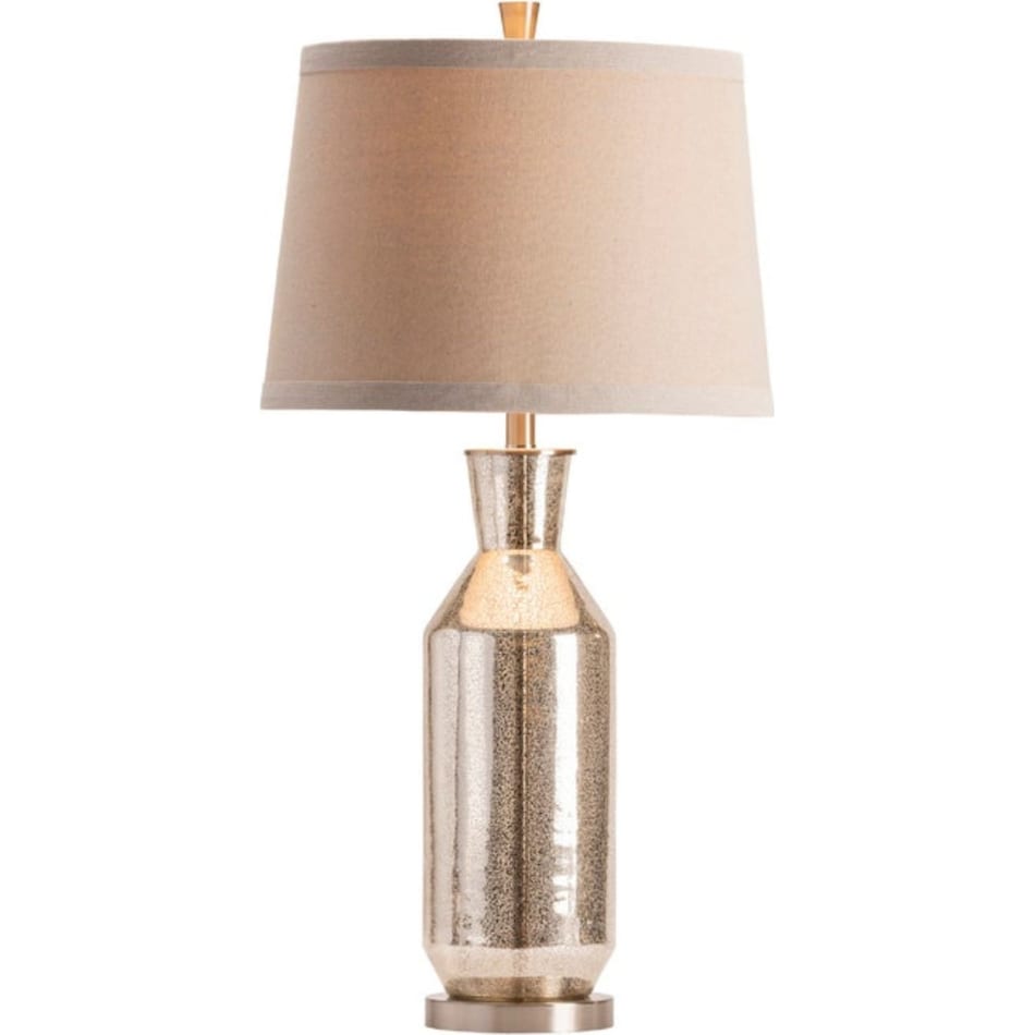 cres silver table lamp   