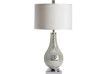 cres silver table lamp   