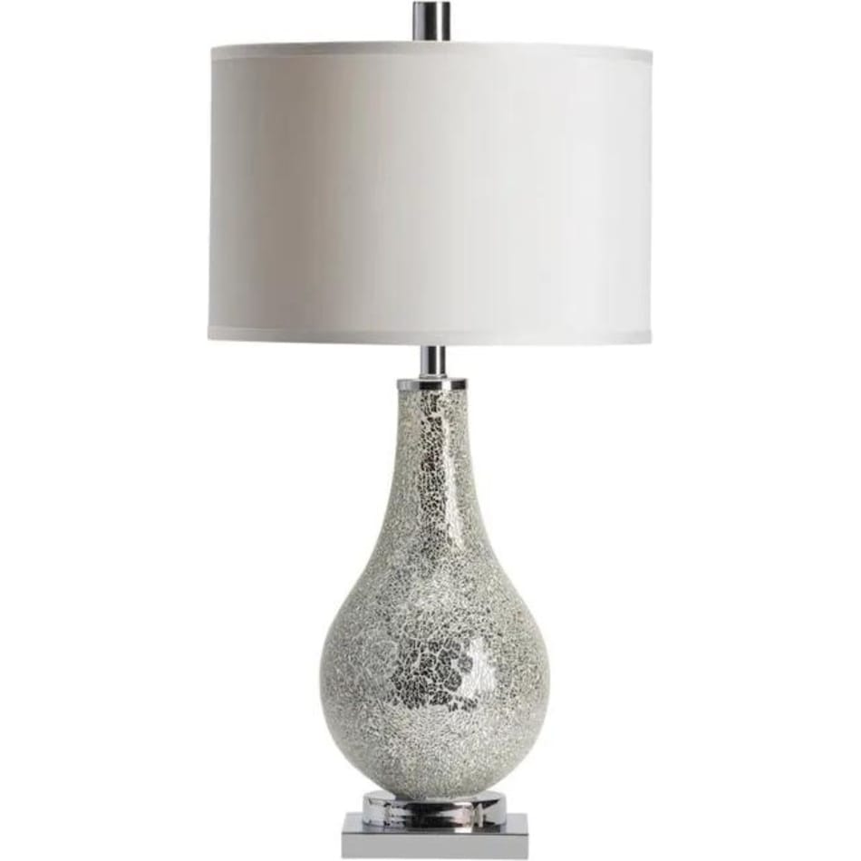 cres silver table lamp   