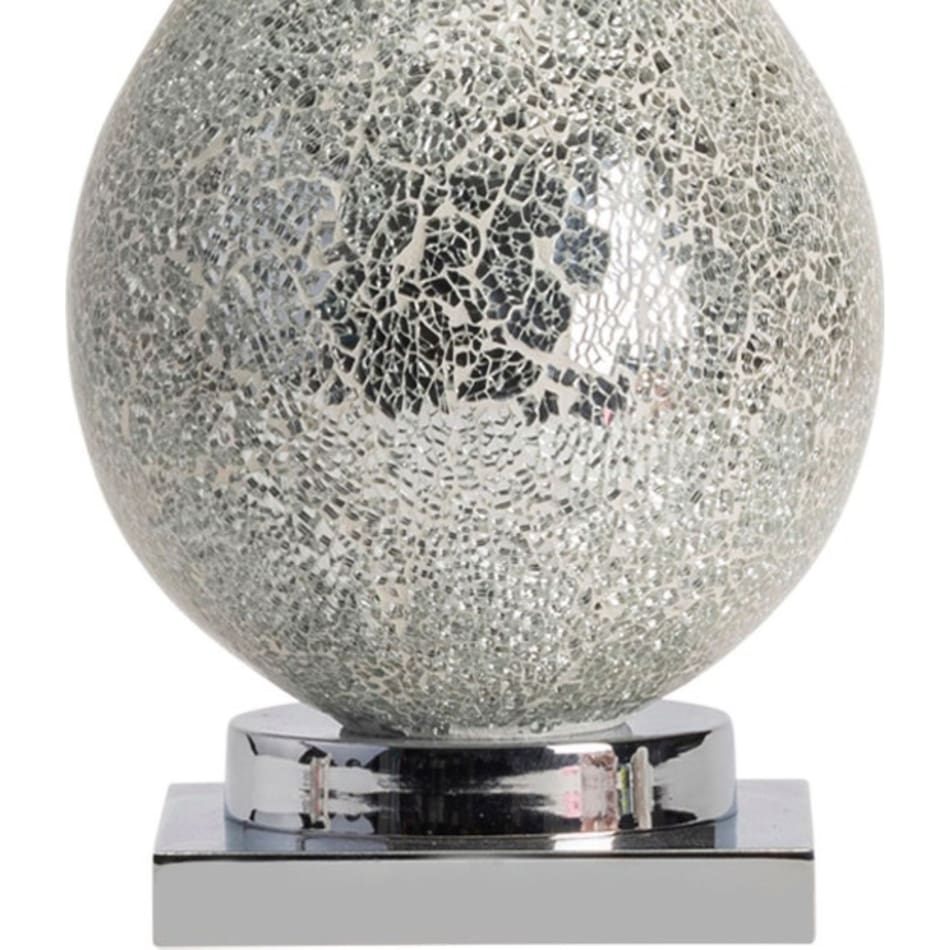 cres silver table lamp   