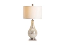 cres silver table lamp   