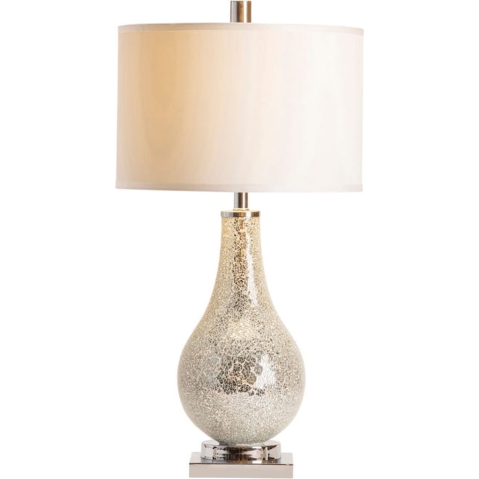 cres silver table lamp   