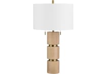 cres tan table lamp   