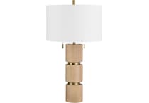 cres tan table lamp   