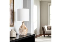 cres tan table lamp   